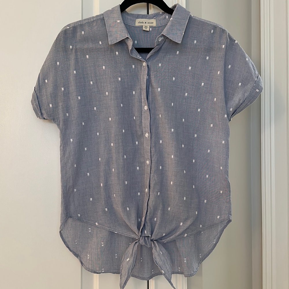Cloth & Stone SS Buttondown Chambray Shirt